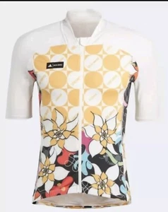 Adidas X Rich Minisi Cycling Short Sleeve Jersey Off White/Gold Size S (IP2500) - Picture 1 of 12