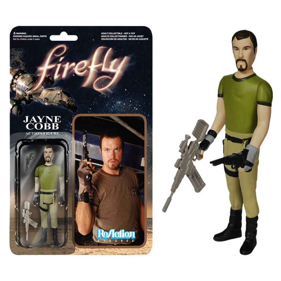 Firefly - Jayne Cobb 3.75" Stylized Collectable Retro ReAction Figure Display - Image 1 of 1