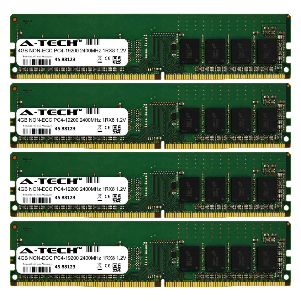 16GB Kit 4x4GB For Dell OptiPlex Desktop 5050 5055 7040 7050 7060 SFF Ram Memory - Image 1 of 3