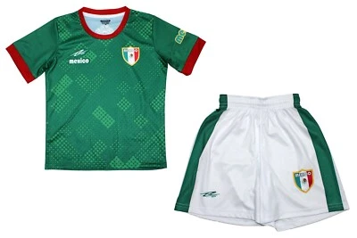 Arza Youth Soccer Uniform Mexico 100% Polyester_Kids and Boy Green/White - Image 1 of 4