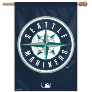 SEATTLE MARINERS ~ (1) Official MLB 28x40 Outdoor House Flag Banner ~ New! - Picture 1 of 1