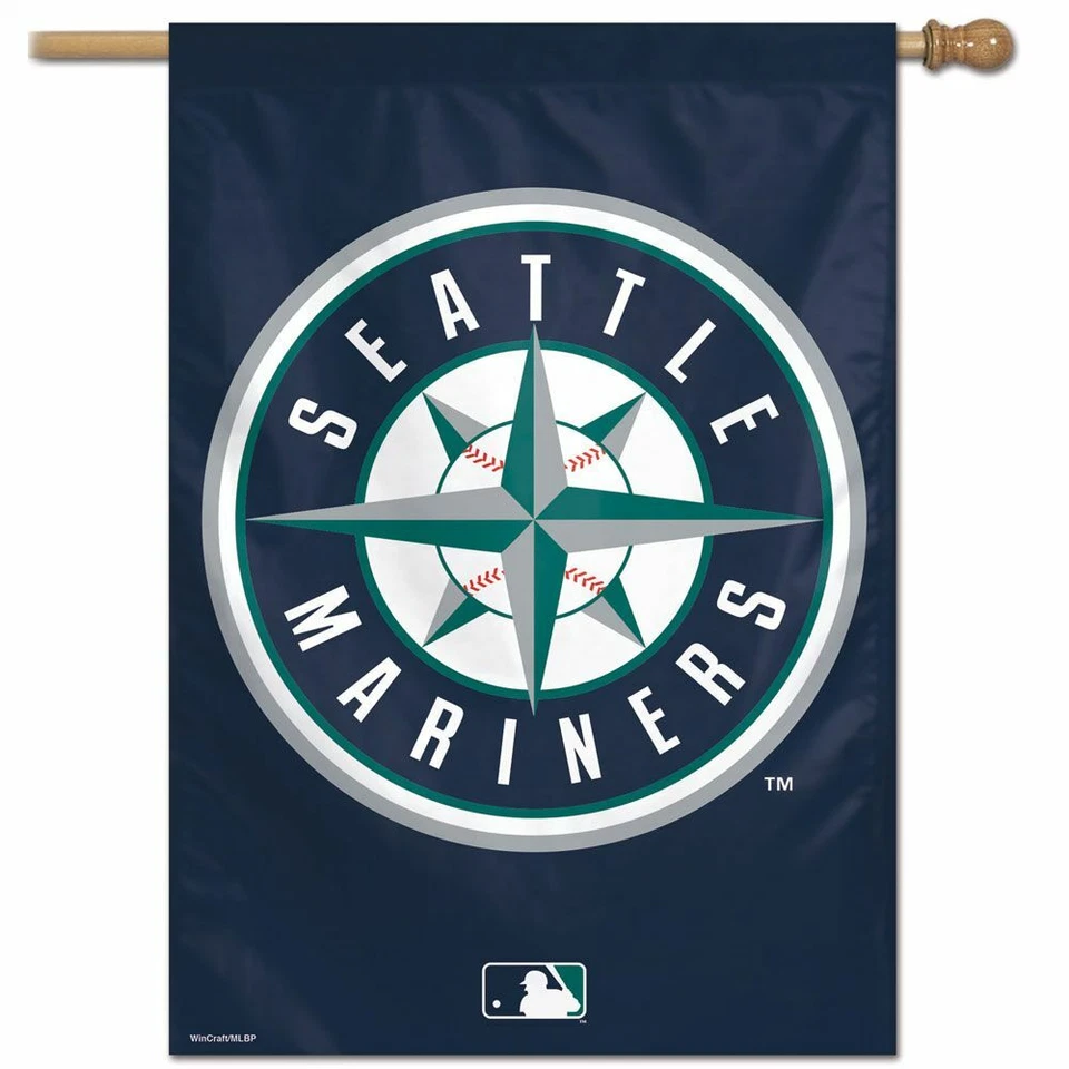 SEATTLE MARINERS ~ (1) Official MLB 28x40 Outdoor House Flag Banner ~ New! - Image 1 of 1