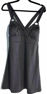 NWT Guess Gray Metallic Dress Shoulder Straps Large Short - Picture 1 of 12