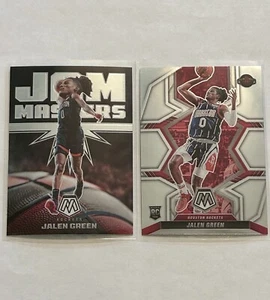 Jalen Green Rookie Card Lot Mosaic 2022 Basketball Jam Masters Lot of 2 Rockets - Picture 1 of 11