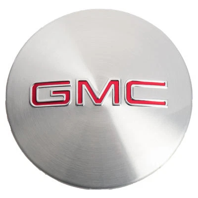 Tapa central de cubo de rueda GM NUEVO OEM aluminio cepillado con rojo GMC 07-17 Acadia 9597360 Foto 1 de 3