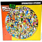 The Simpsons Springfield Citizens 500 Piece Circular Jigsaw Puzzle Complete