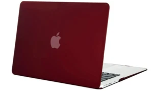 Laptop Plastic Hard Case Shell Cover Apple MacBook Air 13 A1466 A1369 Wine Red - Picture 1 of 4