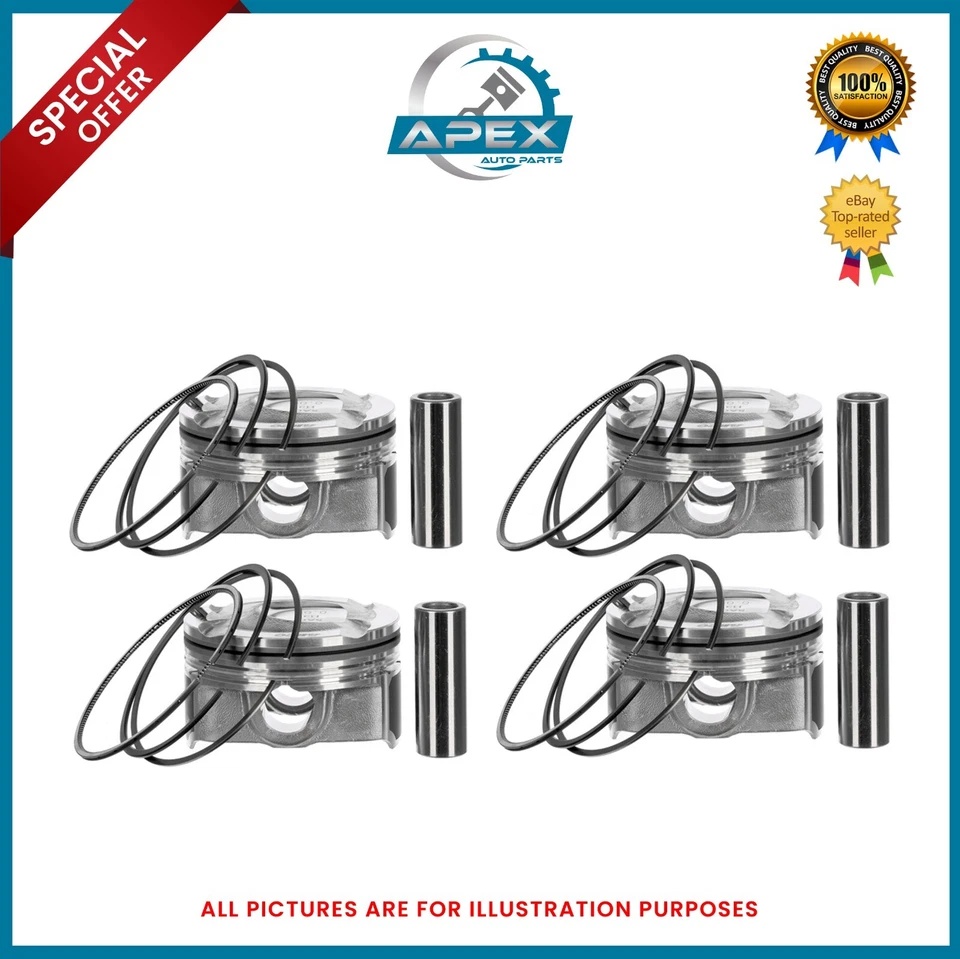 FITS i30 i40 SOUL RIO 1.6 PETROL G4FJ PISTON SIZE 0.50MM X4 23041-2B600 - Image 1 of 4