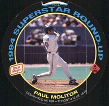 1994 Oscar Mayer Superstar Round-Ups #9 Paul Molitor Toronto Blue Jays  C10718 