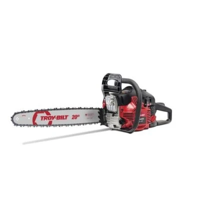 20" 46cc 2 Cycle Gas Chainsaw w/ Carry Case Low Kick Back Tree Log Wood Cutter - Image 1 of 4