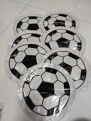 Conjunto de 7 peças de balão foil bola de futebol esportes aniversário 5 polegadas - Imagem 1 de 2
