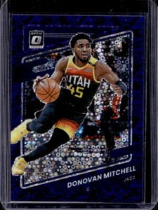 2021-22 Donruss Optic Donovan Mitchell Purple Fast Break Prizm #65/95 Jazz