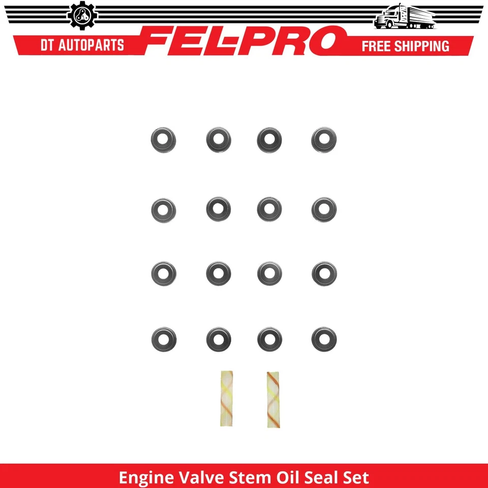 Juego de sellos de aceite de vástago de válvula de motor para 04-13 INFINITI QX56 admisión y escape FelPro Foto 1 de 1