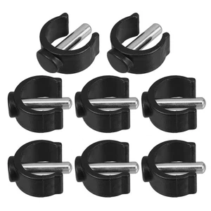 8 Pcs Toilet Chair Replacement Handrail Clamp Locking Pin Clips - Afbeelding 1 van 12
