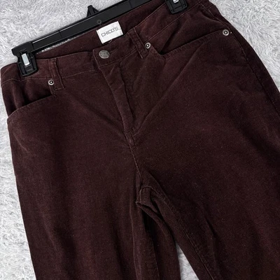 Chico's Women's Size 0 Regular Chocolate Brown Corduroy Flare Bootcut Pants - Image 1 of 4
