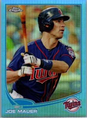 2013 Topps Chrome - Joe Mauer #38 refractor azul claro/199 Minnesota Twins Foto 1 de 2
