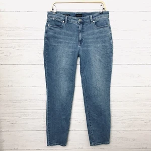 Talbots Women's Jeans Slim Ankle Straight Leg Stretch size 10 length 28" - Picture 1 of 8