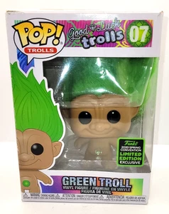 Funko Pop! Vinyl: Trolls - Green Troll #07 - ECCC 2020 LE Exclusive W/protector - Picture 1 of 9