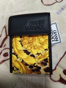 VINTAGE '90s BAROQUE PANTHER LEATHER PVC CIGARETTE CASE BOX ITALY From Japan - Picture 1 of 12