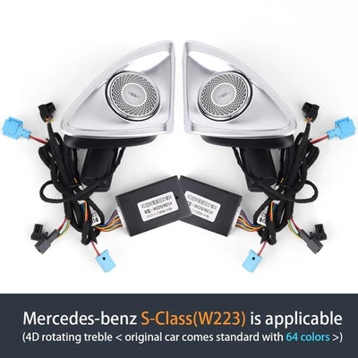 For Mercedes Benz S Class 4D Tweeter LED Speaker Ambient Lamp S500 S580 W223 AMG - Image 1 of 4