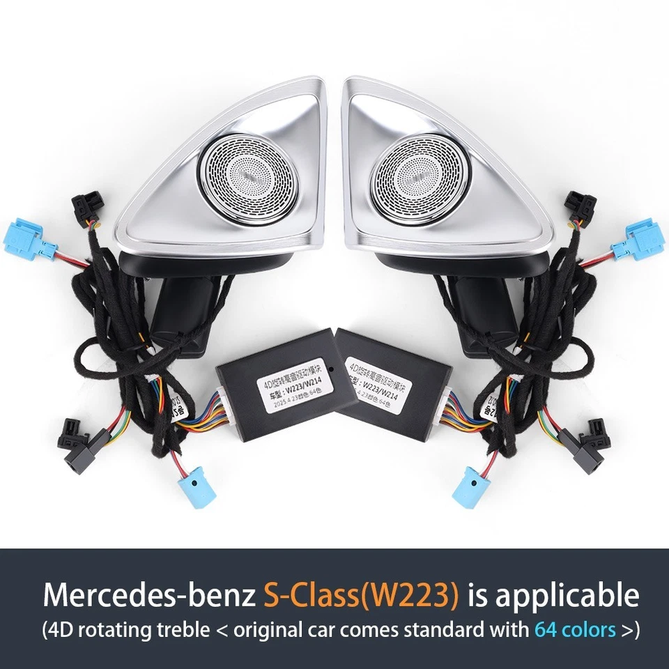 Lâmpada ambiente alto-falante LED S500 S580 W223 AMG para Mercedes Benz S Class 4D tweeter - Imagem 1 de 4