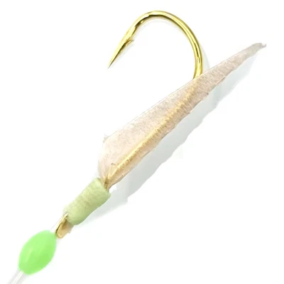 Lunker Sabiki Rigs Vera Pelle Di Pesce Autentica Ganci in Acciaio Ad Alto Tenore - Immagine 1 di 4