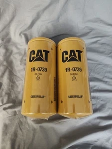 2 Pack Genuine CAT 1R-0739  Engine Oil Filter For 627B 627E 611 1673C 3116  - Picture 1 of 7
