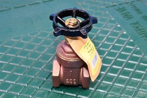SCL Brass Premiun Gate Valve 1" IPS 200WOG Wheel Handle 171 8501K - Picture 1 of 5