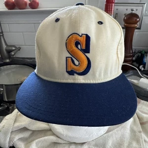 Vintage Seattle Mariners New Era Pro Model Snapback Hat Extrem Rare - Bild 1 von 7
