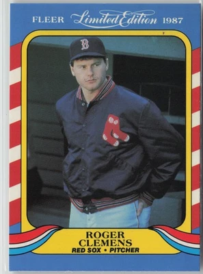 1987 Fleer Limited Edition #9 Roger Clemens - Image 1 of 2