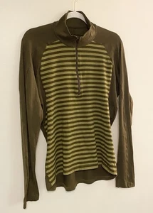 Patagonia Mens Merino Wool Quarter Zip Striped Fleece - Picture 1 of 9