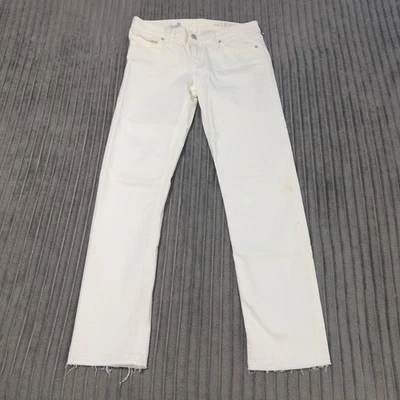Pantalones de mezclilla rectos Gap Real para mujer 26R blancos 1969 pierna ajustada núcleo clásico Y2K Foto 1 de 4