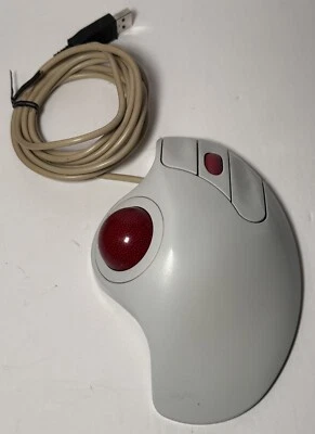 Logitech TrackMan Marble Wheel Ball USB Computer Mouse Model T-BB13 Tested  - Image 1 of 4