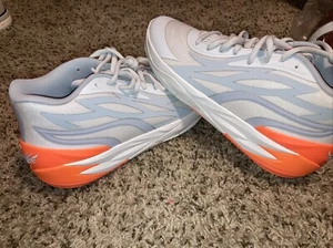 Puma Melo Ball Mens Size 11.5 -  Gray Orange "Gorange" Shoes Sneakers 378288-02 - Picture 1 of 12
