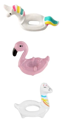 Origami Owl UNICORN FLAMINGO OR LLAMA POOL FLOAT FLOATIE Floating Enamel Charm - Image 1 of 2