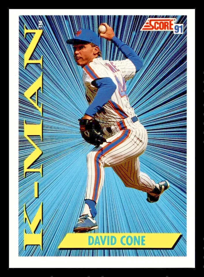 Puntuación #409 1991 David Cone Pitcher K-Man New York Mets envío gratuito Foto 1 de 1