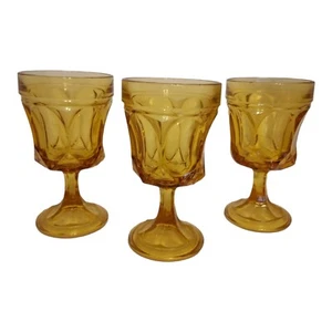 Vintage Bernstein Anchor Hocking Wasserkelche 5,5" Fairfield Weinglas 3er Set - Bild 1 von 4