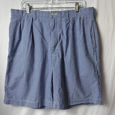 Polo Golf Ralph Lauren Men’s shorts 35 pleated  Fairway shorts Seersucker - Image 1 of 4