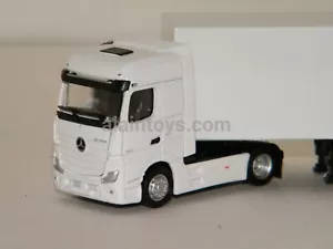 MERCEDES ACTROS 5 & REMORQUE BLANC NEUTRE ELIGOR 1/87 Ref 500124 - Foto 1 di 4