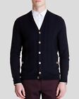 TED BAKER Mens Exford cable knit Cardigan Sz 6 Wool Blend Long Sleeve Navy Blue