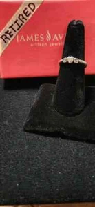 James Avery sterling silver retired heart & flowers ring size 7 - Picture 1 of 5