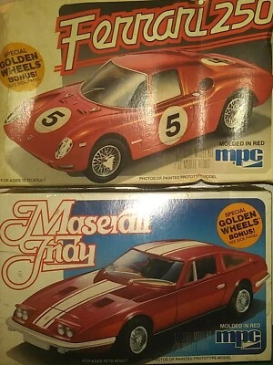 MPC 1/32 MASERATI INDY or FERRARI 250 VINTAGE MODEL KIT, #1-0902/06, NEW MIB - Image 1 of 4