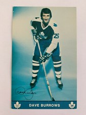 1979-80 Maple Leafs Postcards #6 Dave Burrows - Toronto Rare & Vintage