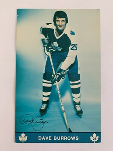 1979-80 Maple Leafs Postcards #6 Dave Burrows - Toronto Rare & Vintage
