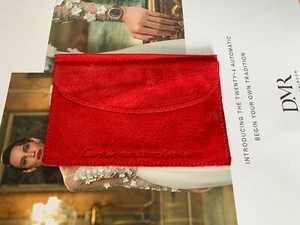 Cartier Red International Service pouch Jewellery 13x9 Cm - Picture 1 of 3