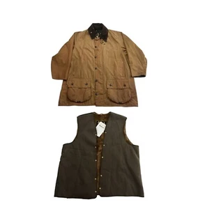 BARBOUR BEAUFORT DUCKS UNLIMITED WAX JACKET  W New Liner Sz C46 (XL) - RARE - Picture 1 of 24