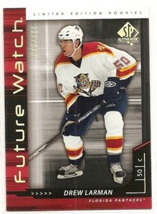 2006-07 SP AUTHENTIC DREW LARMAN FUTURE WATCH LIMITED EXCLUSIVE 042/100 #241