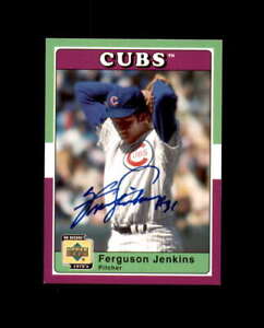 Fergie Jenkins Signed 2001 Upper Deck Decade The 70s Chicago Cubs Autograph