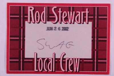 Rod Stewart Pass Orig Tour Local Crew Manchester Evening News Arena June 2004 - Image 1 of 4