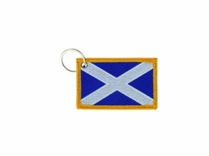 Porte cle cles clef brode patch ecusson badge drapeau ecosse ecossais - Imagen 1 de 1